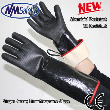 NMSAFETY néoprène résistant aux produits chimiques gants imperméables néoprène gants de protection chimique